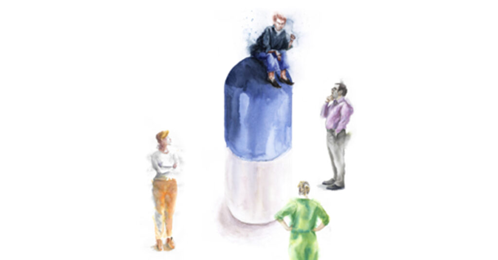 Group of people gathered in a meeting